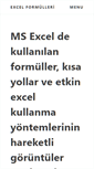 Mobile Screenshot of excelformulleri.net